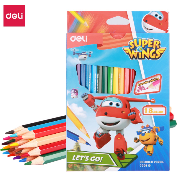 Bút chì 18 màu Deli C00810